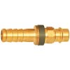 Insertion grommet, L 51 mm, 35 bar, brass, for jacks, 107678