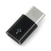 Adapter USB micro-B na USB-C - oryginalny do Raspberry Pi 4 - czarny