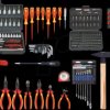 117.0195 Electrician’s tool case, 195 pieces