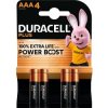 LR3 / AAA Duracell Plus Bx4 Power Boost 6645