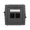DECO Ładowarka USB podwójna 2xUSB C 30 W max grafitowy mat 28DCUSB-9 KARLIK