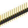 Pin header, 15 pole, pitch 2.54 mm, straight, black, 10048310