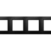 ARIA Ramka 4 poczwórna czarny metalik R-4U/33 OSPEL