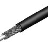 Kabel koncentryczny Telegärtner 100012818, Średnica zewnętrzna: 4.95 mm, RG58, 50 Ω, czarny, Produkty w metrach bieżącyc
