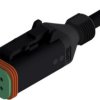 Connection cable, socket, 4 pole, straight to openend, 2m