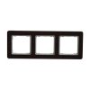 Ramka 3-krotna, wenge, efekt drewna, Sedna Elements SDD381803
