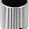 Rotary knob, 6 mm, aluminum, black/silver, Ø 18 mm, H 20 mm, 538.62