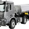 Samochód RC dla początkujących Amewi Mercedes-Benz Arocs Sattelzug mit Kippauflieger 4x4 1:14 RTR anthrazit 1:14 RtR