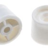 RS PRO Stoper do drzwi Polichlorek winyluśr.: 25 mm Biały
