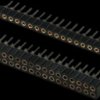 Socket header, 20 pole, pitch 2 mm, straight, black, 10120700