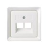 ELSO 503664 Płyta centralna ELSO 503664 dla 2xRJ45 czysta biel 1 szt.