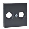 MERTEN Płytka czołowa gniazd antenowych 2 otwory antracyt system M MTN4122-0414 SCHNEIDER ELECTRIC