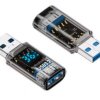 Miernik napięcia i prądu USB-A na USB-A z transferem danych 10Gbps 36W PD