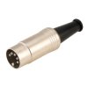 REAN NYS322 5-pin 180 Deg. Metal DIN Plug