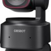 Obsbot Tiny 2 Lite PTZ Kamera internetowa 4K 3840 x 2160 Pixel Szybkie automatyczne śledzenie dzięki AI, Sterowanie gest