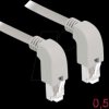85876 Network cable RJ45 Cat.6A S/FTP downwards / downwards angled 0.5