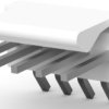 Pin header, 5 pole, pitch 2.54 mm, angled, natural, 644875-5