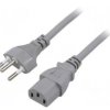 SN30-3/10/1.8GY Kabel: 3x1mm2, IEC C13 żeński,SEV-1011 (J) wtyk, 1,8m