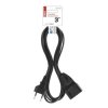 Przedłużacz 3 m / 1 gniazdo / czarny / PVC / 0,75 mm2 PC01303