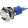 R-TECH 656944 Panel Indicator 14mm Domed 12V Whi Nickel Brass