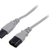 Kabel: 2X0,75Mm2, Iec C7 Żeński,Iec C8 Męski, 5M, 2,5A Lt503+538 H03vvh2-F...
