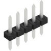 Pin header, 5 pole, pitch 2 mm, straight, black, 10062072