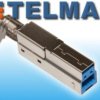 USB 3.0 wtyk USB B na kabel
