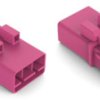 Plug, 3 pole, push-in, 1.5 mm², pink, 890-293/082-000