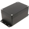Hammond 1550Z108FBK Thick Wall Flanged Die Cast Enclosure, 125 x 81 x 59, Black