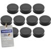 magnetoplan 1665012 magnet Round Black 34mm x 12.5mm 10 pcs