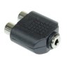 Przejście Jack gniazdo 3,5mm - 2x gniazdo RCA