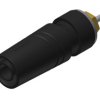 Gniazdo bananowe Żeński Połączenie lutowane typ Gniazdo bananowe Czarny 24A Hirschmann Test & Measurement rozmiar 4 mm