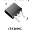 VBT2060C-M3 Dual High-Voltage Trench MOS Barrier Schottky Rectifier Ultra Low VF = 0.40 V at IF = 5 A