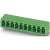 Pin header, 8 pole, pitch 3.5 mm, angled, green, 1844278