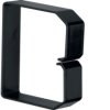 tehalit.BA6 Klamra do przewodów 80x80 czarny B800803 HAGER