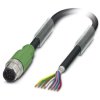 Przewód czujnik-siłownik ze złączem Złącze M12 liczba rdzeni 8 długość 1.5m Rodzaj A Męskie