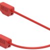 Electro PJP 214-CD1-50R Przewód pomiarowy złącze męskie bananowe złącze męskie bananowe 0.50 m czerwony 1 szt.