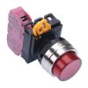 YW4L-M2E01Q0R Red 22mm Metal Bezel Momentary Push Button Switch NC IP65 IDEC