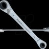 23236 Ring ratchet spanner, 10 - 19 AF, 4-in-1