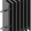 Extruded heatsink, (L x W x H) 40 x 12.5 x 27.95 mm, 9.8 K/W, black anodized, 10020199