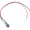 White 8mm Prewired Panel Indicator LED Light 12V