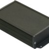 ABS/aluminum Profile enclosure, (L x W x H) 100 x 85 x 37 mm, black, TEKAL-21/E.29