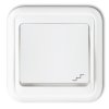 LIZA Wyłącznik schodowy IP44 biały WPH-3 KARLIK