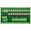CZH-LABS DIN Rail Mount AC 24V-250V 10 Position Power Distribution Fuse Module Board