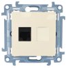 Gniazdo komputerowe RJ45 kat.6 pojedyncze kremowe C61.01/41 Kontakt Simon10
