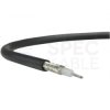 Kabel koncentryczny 50ohm RG58 0,9/3,0/4,95mm CuSn (oplot Cu) antenowy wewnętrzny czarny Technokabel