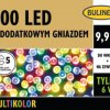 Lampki Bulinex 100led multikolor 9,9m z dodatkowym gniazdem sznur