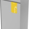 Durable 321204 Pojemnik do recyklingu 55 l metal (malowany proszkowo) (S x W x G) 420 x 830 x 330 mm żółty 1 szt.