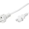 Kabel przyłączeniowy do urządzeń nienagrzewających się 1,5 m, Biały