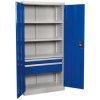 Sealey APICCOMBO2 Cabinet Industrial 2 Drawer 4 Shelf 1800mm